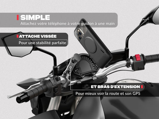 Support téléphone moto PRO BOOST