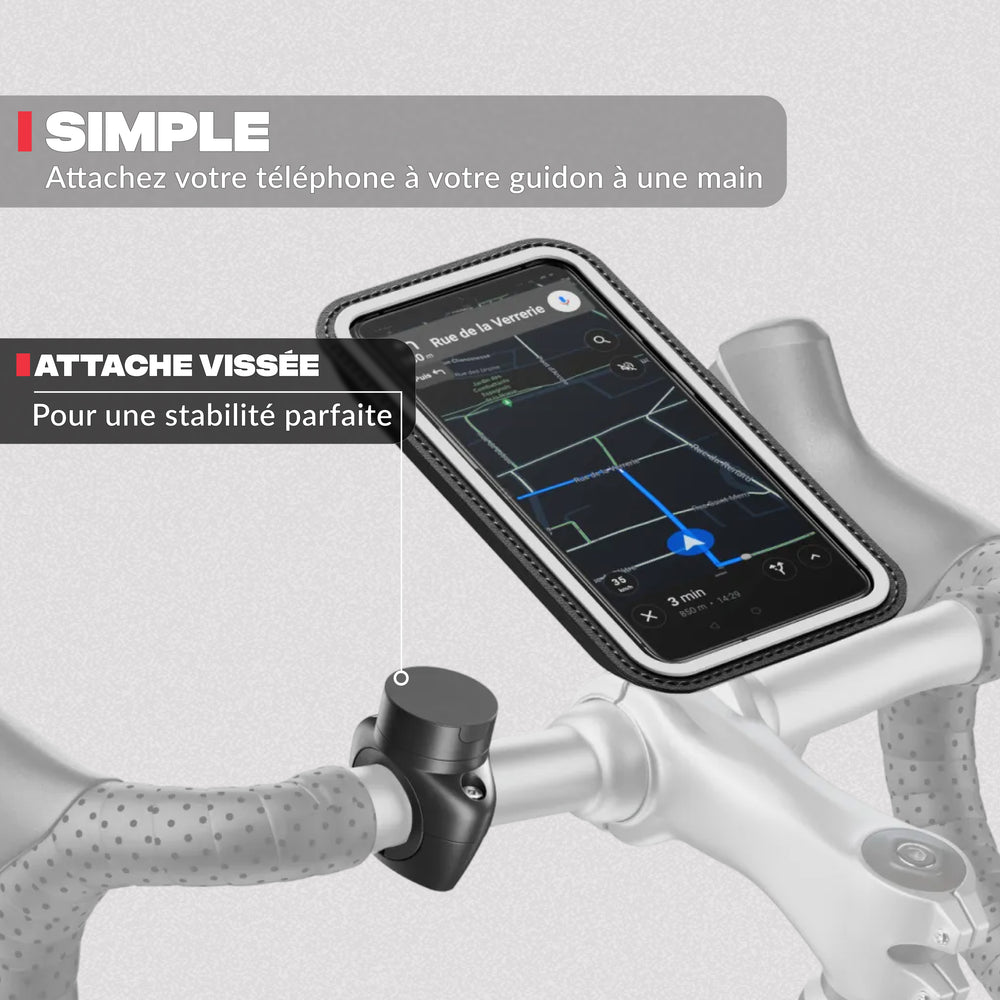 Seconde vue du produit – Support téléphone vélo PRO Shapeheart