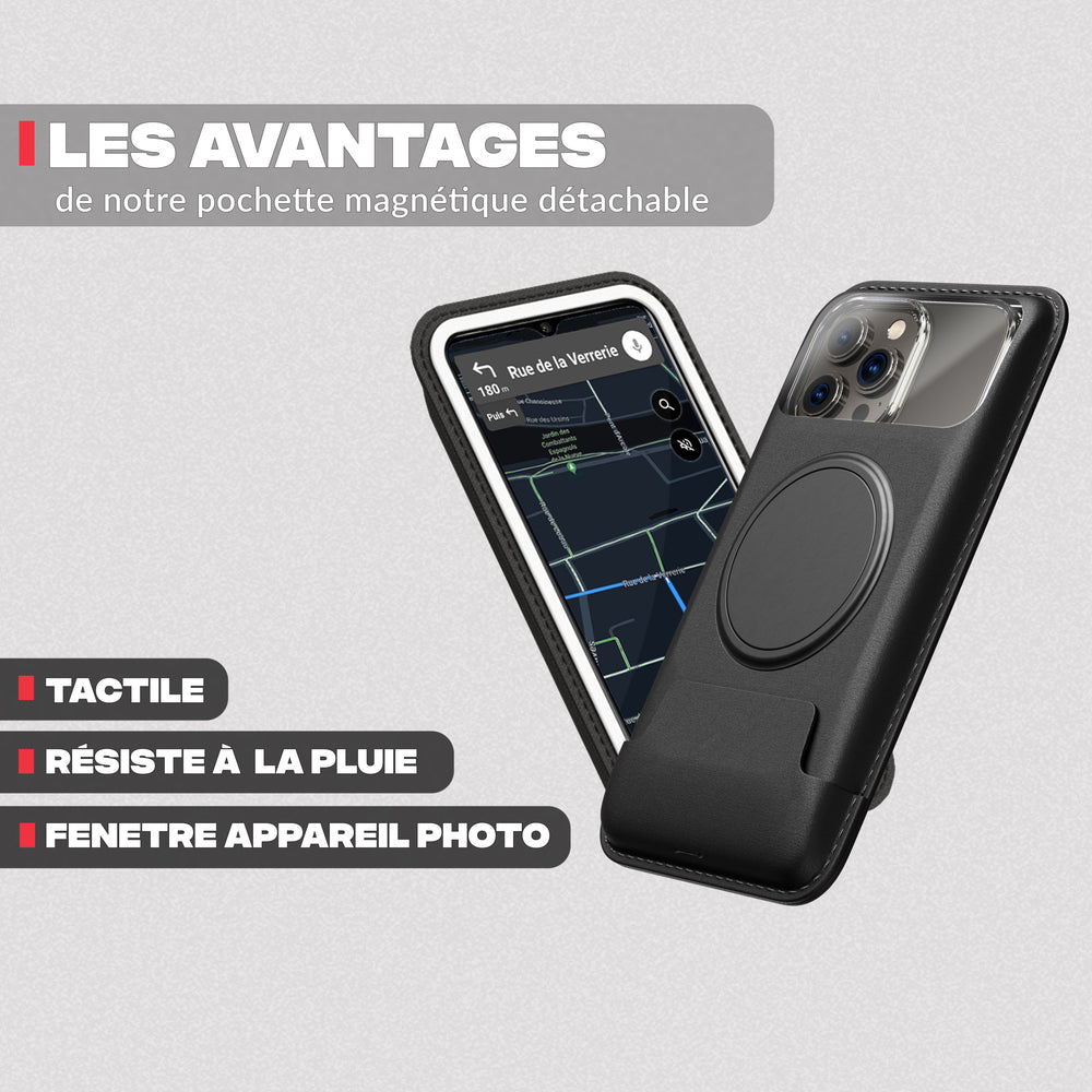 Avantages de la pochette tactile – Support téléphone vélo PRO Shapeheart