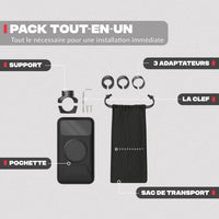 Contenu du pack – Support téléphone vélo PRO Shapeheart