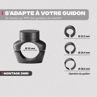Support téléphone vélo PRO