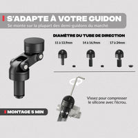 Adaptabilité sur différents supports – Support téléphone pour demi-guidon MINI BOOST Shapeheart