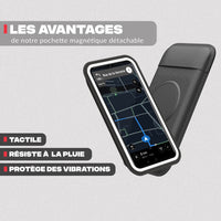 Avantages de la pochette tactile – Support téléphone pour demi-guidon MINI BOOST Shapeheart