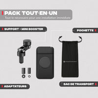 Contenu du pack – Support téléphone pour demi-guidon MINI BOOST Shapeheart