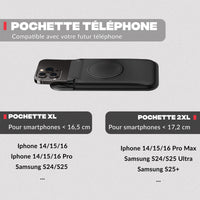 Support téléphone rétroviseur de scooter et moto