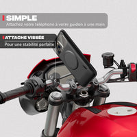 Seconde vue du produit – Support téléphone moto PRO Shapeheart