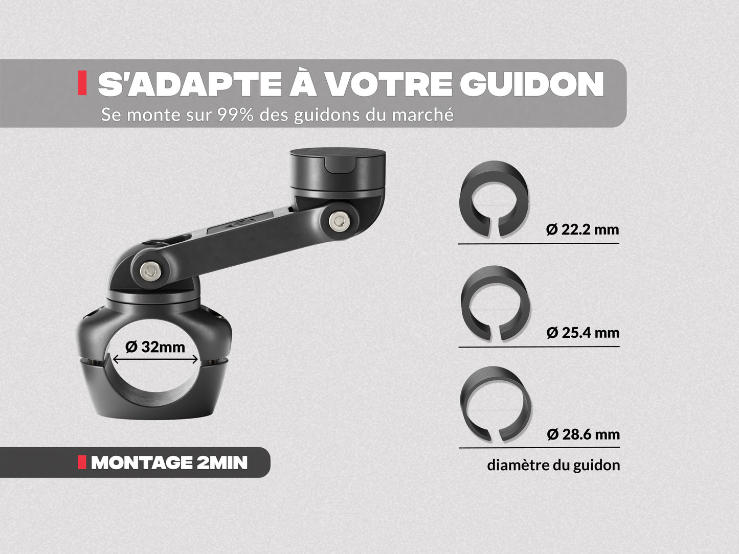 Support téléphone moto PRO BOOST