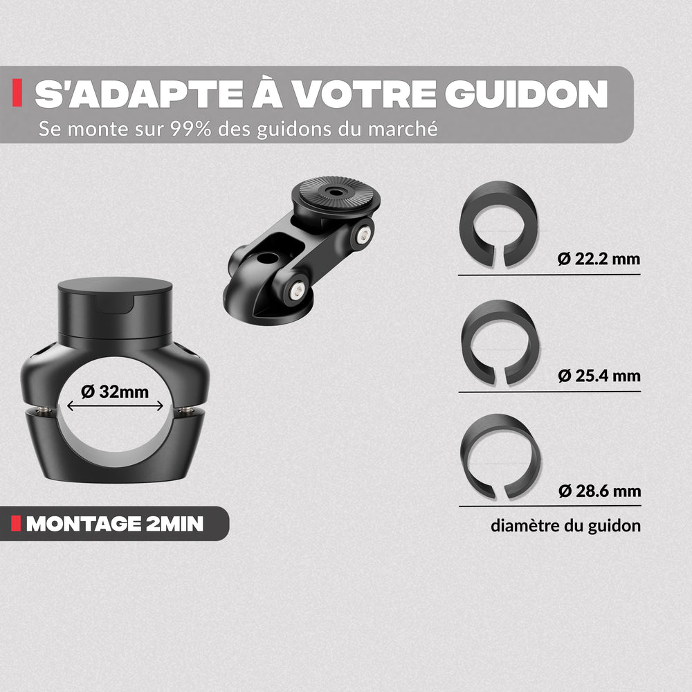 Support téléphone moto pro boost mini