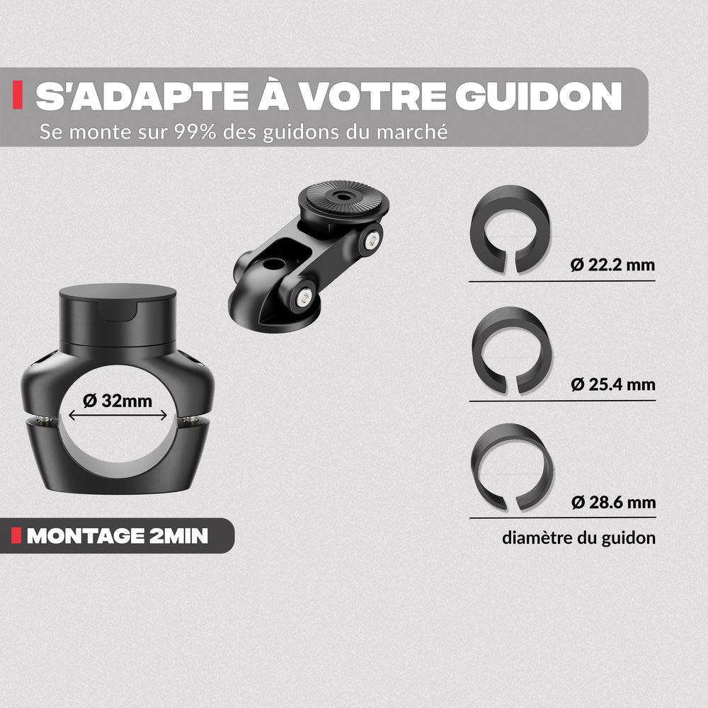 Support téléphone moto pro boost mini