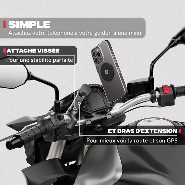 Support téléphone moto PRO BOOST