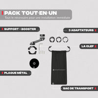 Contenu du pack – Support téléphone moto PRO BOOST Shapeheart