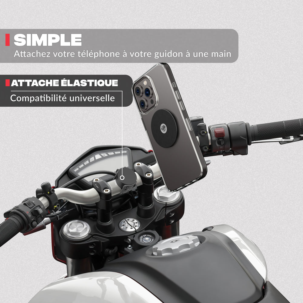 Seconde vue du produit – Support téléphone moto Shapeheart