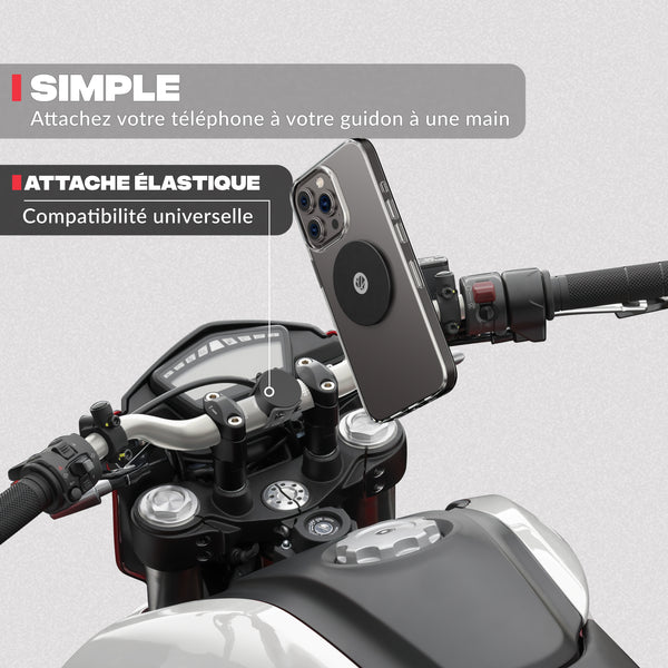 Support téléphone moto