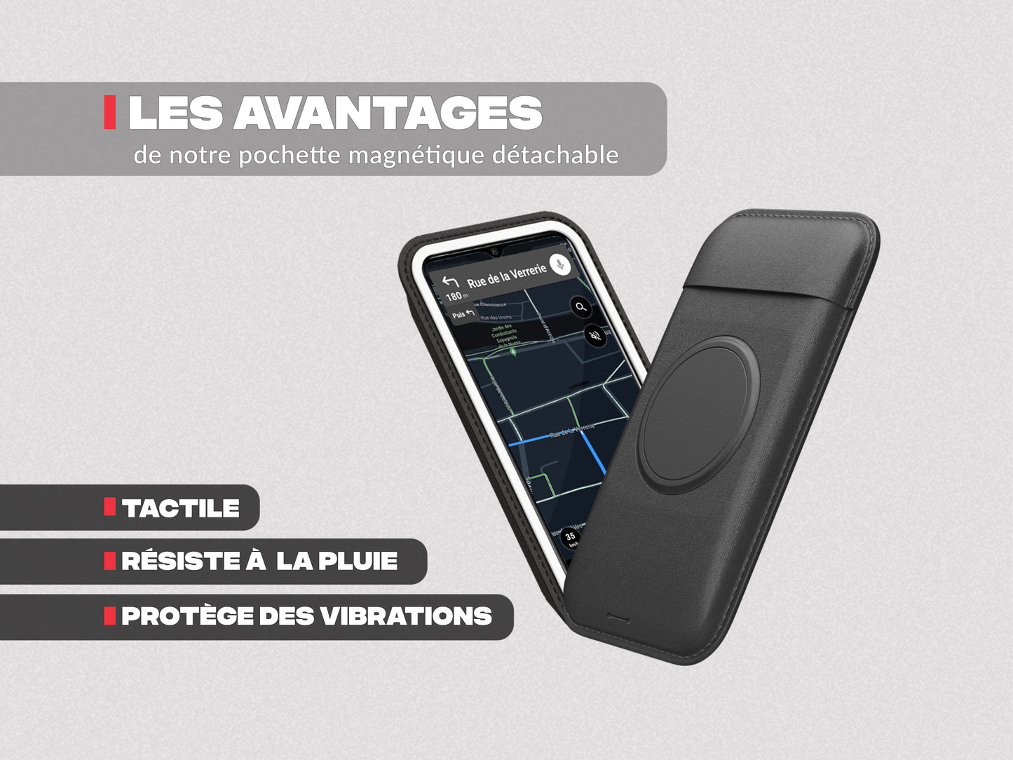 Support téléphone moto