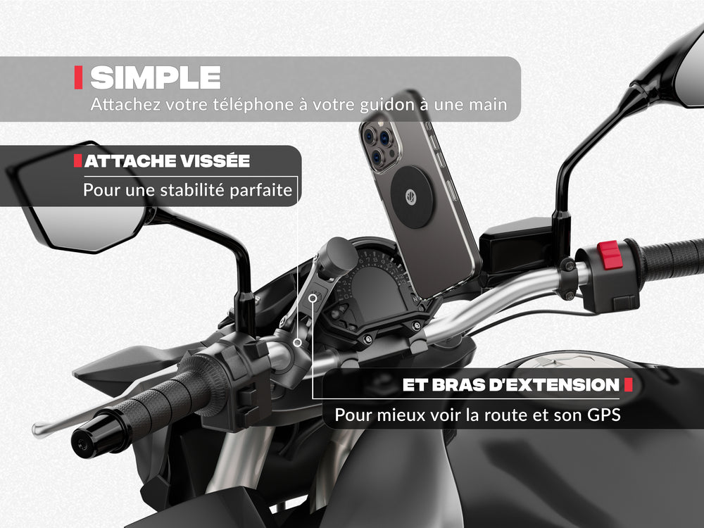 Support téléphone moto PRO BOOST