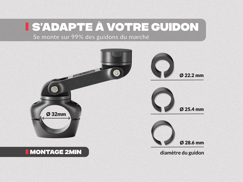 Support téléphone moto PRO BOOST