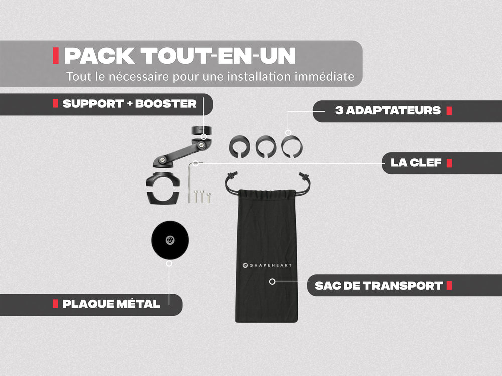 Support téléphone moto PRO BOOST