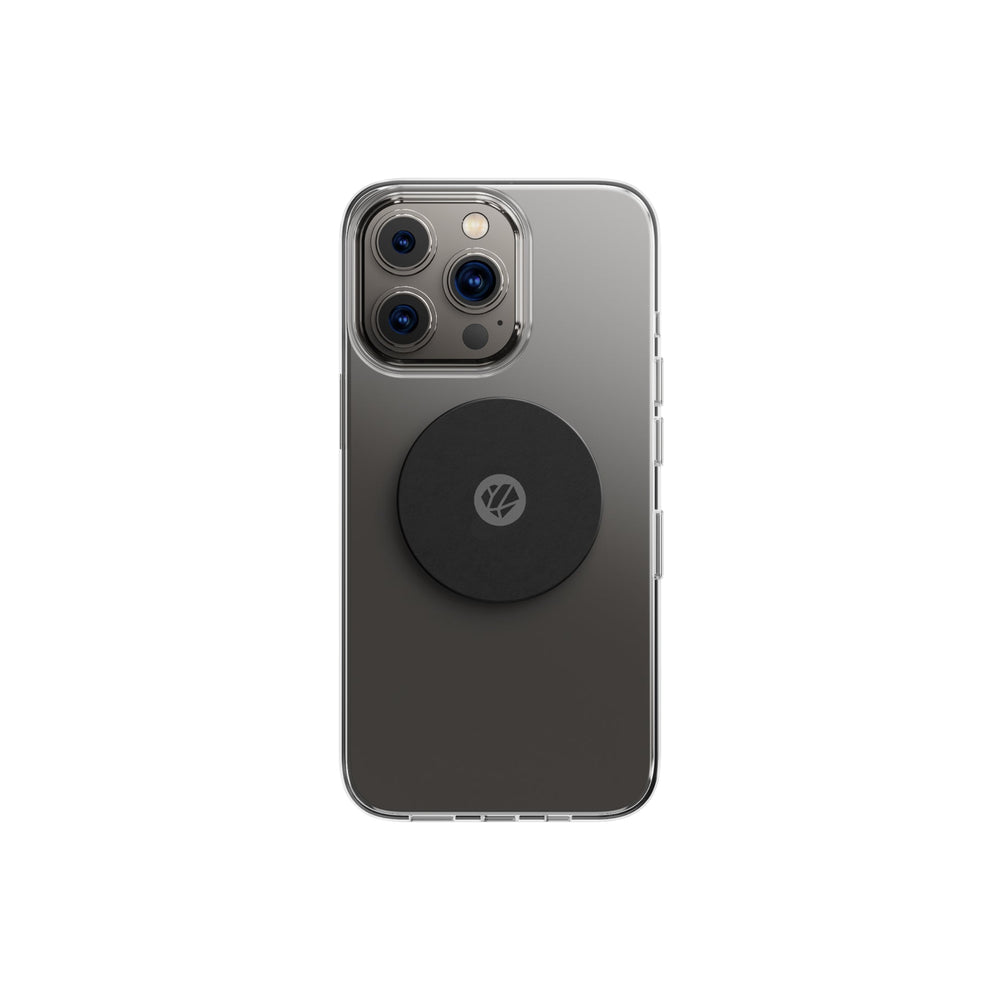 Plaque métal magnétique Shapeheart, fixée sur coque de smartphone, compatible avec tous supports Shapeheart