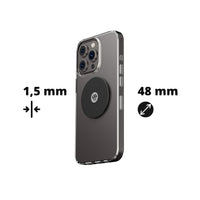 Dimensions de la plaque métal Shapeheart : 1,5 mm d'épaisseur et 48 mm de diamètre