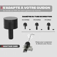 Support téléphone pour demi-guidon de moto