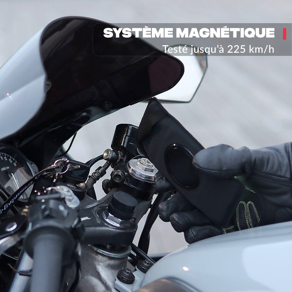 Support téléphone pour demi-guidon de moto