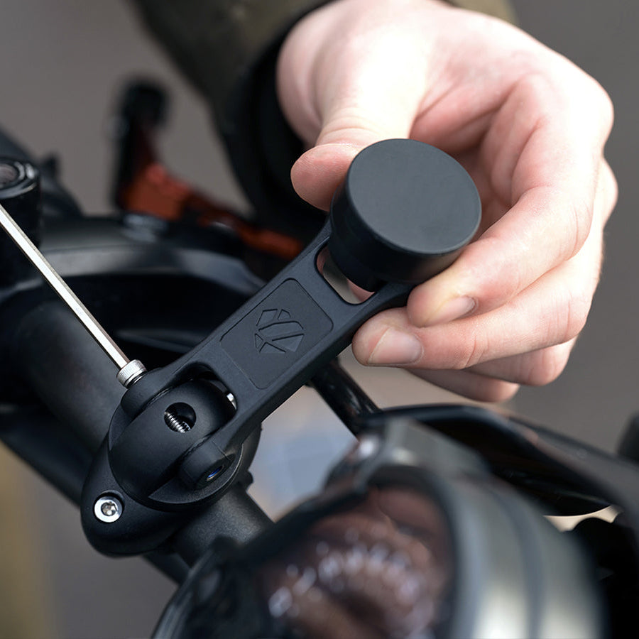 Support magnétique Shapeheart PRO Boost, compatible avec les guidons de moto de 22 à 32mm de diamètre